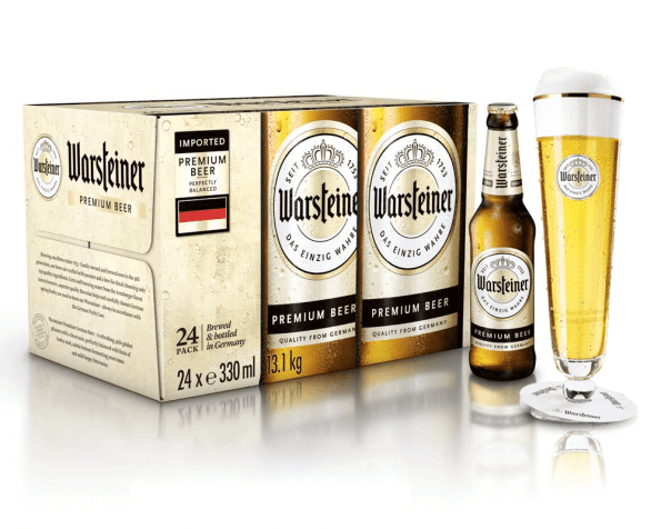 Warsteiner 24x330ml + Vaso de Regalo